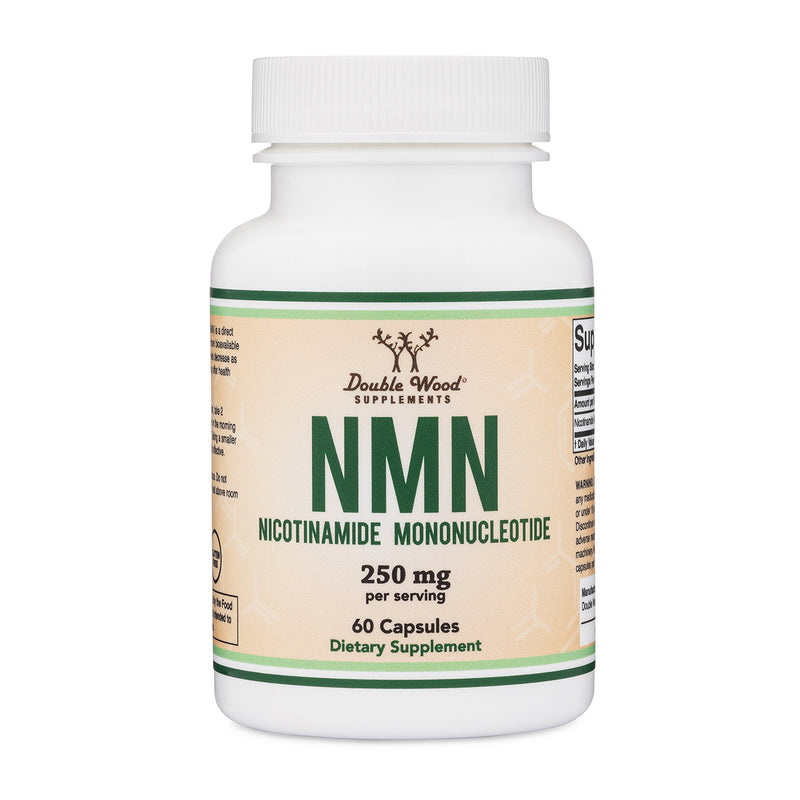 NMN Supplement - 250 mg, 60 capsules - Soy-Free, Gluten-Free, Non-GMO!