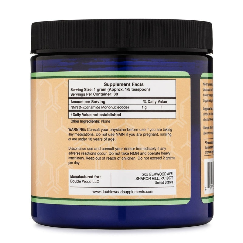NMN Powder - 30 grams (1,06 oz) - Soy-Free, Gluten-Free, Non-GMO, Vegan